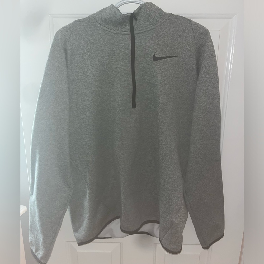 Large Grey Nike Dri-Fit Quarter Zip